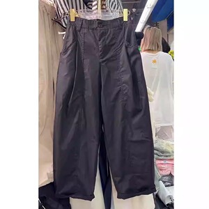 大码女装休闲哈伦裤女夏季新款胖妹妹遮肉显瘦百搭八分直筒阔腿裤