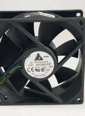 正品 台达 AFC0912DF U7581 12V 1.43A 9032 9CM PWM温控散热风扇