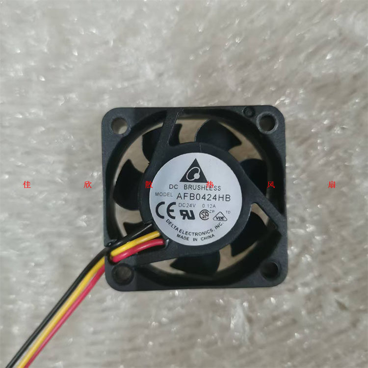 原装台达DELTA AFB0424HB 4015 24V 0.12A 变频器直流散热风扇4cm
