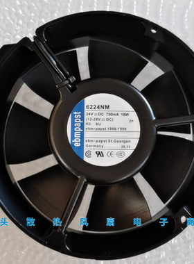 德国EBMPAPST TYP 6224NM/9/12/NHA/17HT 6224NH/NHR 24V散热风扇