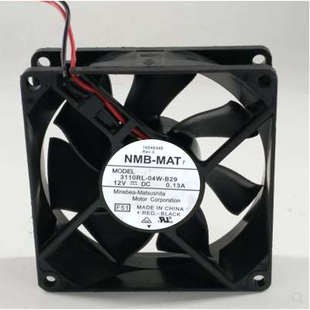 8CM 25MM 3110RL 0.13A散热风扇80 12V 8025 B29 04W NMB 原装