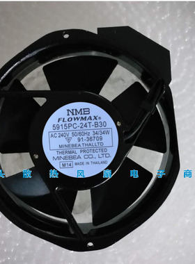 NMB FLOWMAX 5915PC-24T-B30 17238 AC240V 34W轴流风机 散热风扇