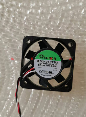 SUNON KD2404PFB3 24V 0.9W 4CM 4010 3线 报警信号变频器风扇