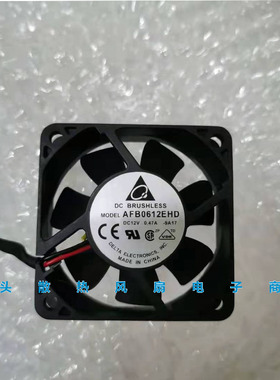 台达 AFB0612EHD 6020 6cm 12V 0.47A 双滚珠PWM调速测速散热风扇