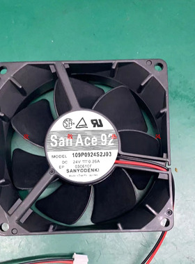 三洋/SANYO 9032 24V 0.26A 9cm耐用大风变频器风扇109P0924S2J03