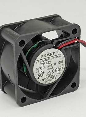 原装Ebm Papst TYP 412 4020 DC12V 0.08A 1W 4cm 超静音散热风扇