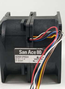 三洋9CR0812P8S04 8080 8CM DC12V 5.5A 8CM暴力双电机服务器风扇