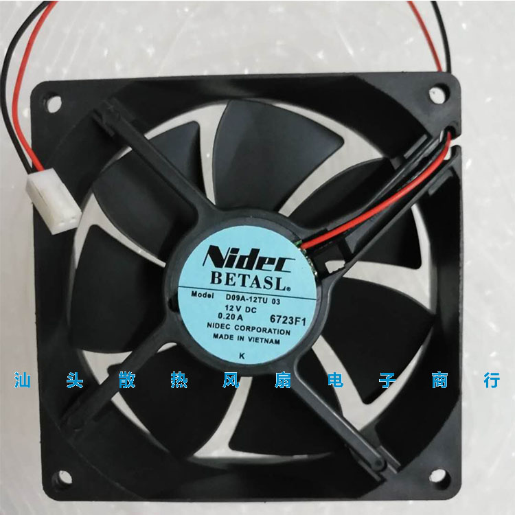 Nidec 9025 9CM 12V 0.2A D09A-12TU 03富士变频器工控机散热风扇