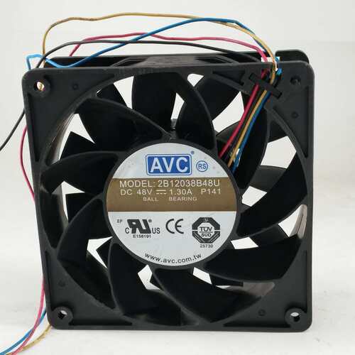 AVC 2B12038B48U DC48V 1.3A 12038 12CM机箱水冷服务器散热风扇