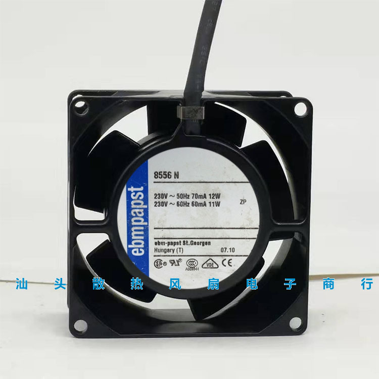 ebm 德国papst 8556N 8038 8CM 230V全金属 耐高温风机80*80*38MM