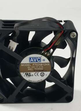 AVC F7025B12HX 7CM厘米 7025 12V 0.7A 工控CPU大风量双滚珠风扇