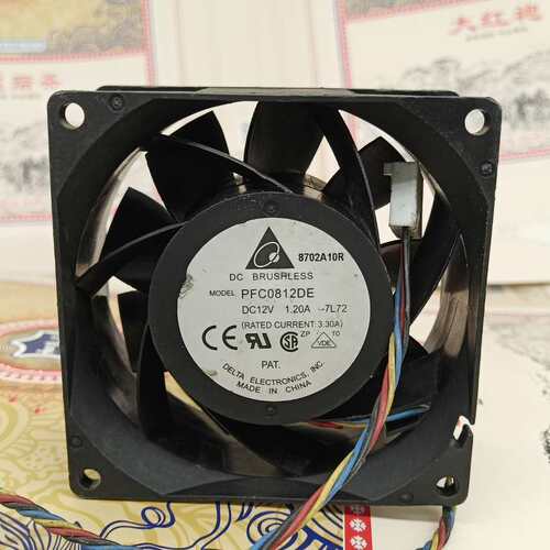 台达 8038 8CM服务器风扇四线PWM控速12V 1.2A大风量 PFC0812DE