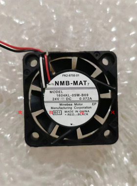 原装NMB-MAT 1604KL-05W-B69/B60 4010 24V 0.072A变频器散热风扇