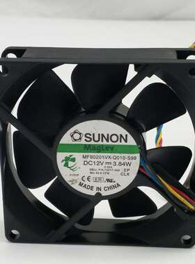建准 8020 12V 3.84W 4线温控 机箱散热风扇 MF80201VX-Q010-S99