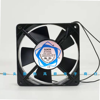 建准120*120*25MM AC110V SF12025AT 1122HS/BL 12厘米机柜风扇