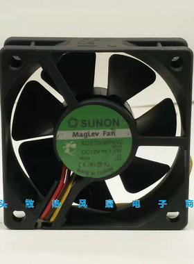 全新建准KDE1206PTV2磁浮轴承12V1.1W大风量6025 6CM机箱散热风扇
