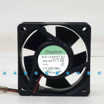 台湾建准SUNON KD1206PTB1 12v 1.4W 6025静音散热风扇60*60*25MM