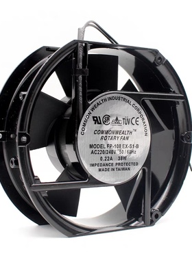 全新 FP-108EX-S1-B AC220/240V 0.22A 38W 17251 散热风扇 风机
