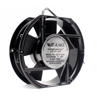 全新 FP-108EX-S1-B AC220/240V 0.22A 38W 17251 散热风扇 风机
