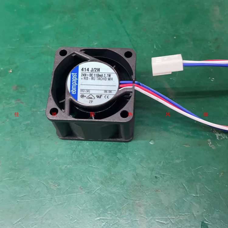 正品德国papst TYP414J/2H 24V 2.7W 4CM 4025三线变频器风扇