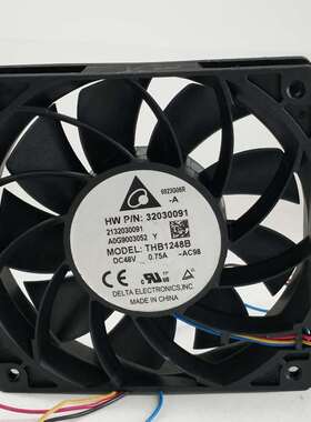 台达THB1248B DC48V 0.75A 12025 12CM大风量暴力PWM温控散热风扇