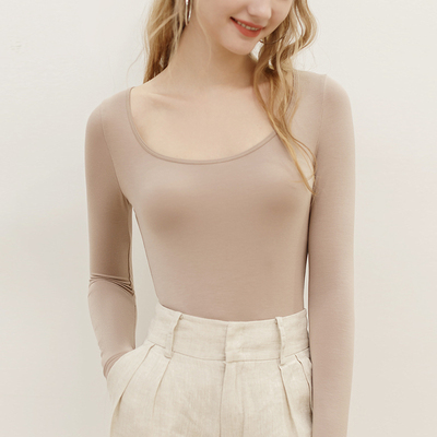 常规袖百搭薄款莫代尔女抗起球