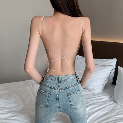 美背露背交叉细带