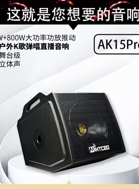 新款马田总裁 AK12PRO AK15PRO 户外大功率音响直播唱歌乐器音箱