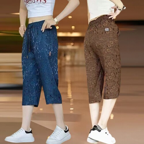 运动短裤子女款夏季薄款宽松直筒中裤爆款七分裤百搭国潮流休闲裤
