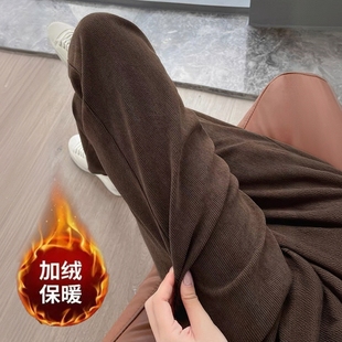 子女秋冬款 加绒保暖卫裤 爆款 休闲直筒裤 运动长裤 专柜撤回灯芯绒裤