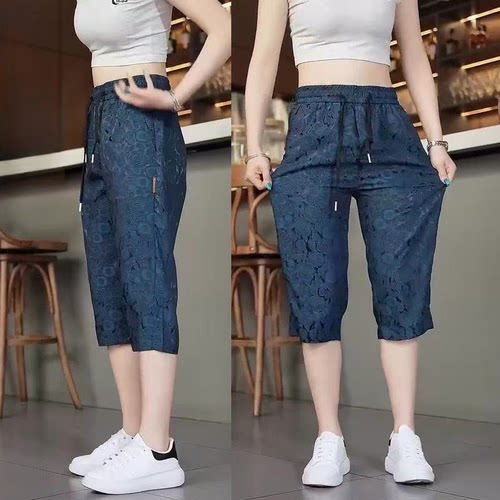 便宜处理运动裤女士夏季薄款休闲裤时尚潮流百搭七分裤直筒中裤子