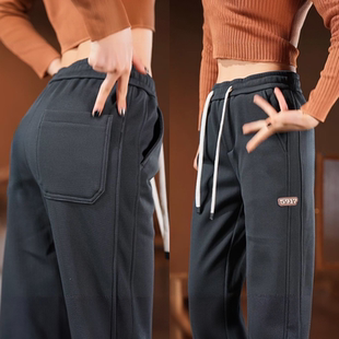 春夏季 2026新款 宽松束脚裤 时尚 华夫格休闲裤 潮流显瘦运动裤 子女款