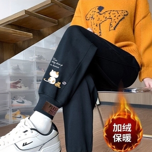 女士冬季 显瘦束脚哈伦裤 新款 运动裤 宽松小个子时尚 便宜处理休闲裤