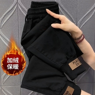 保暖哈伦裤 加绒加厚运动卫裤 女宽松束脚秋冬季 商场尾货处理休闲裤