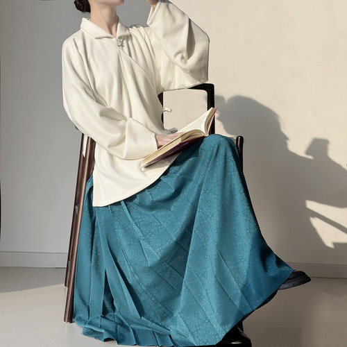 暗袖盈香| 大明翻领衬衫人棉汉服女上衣秋冬保暖马面裙半身裙