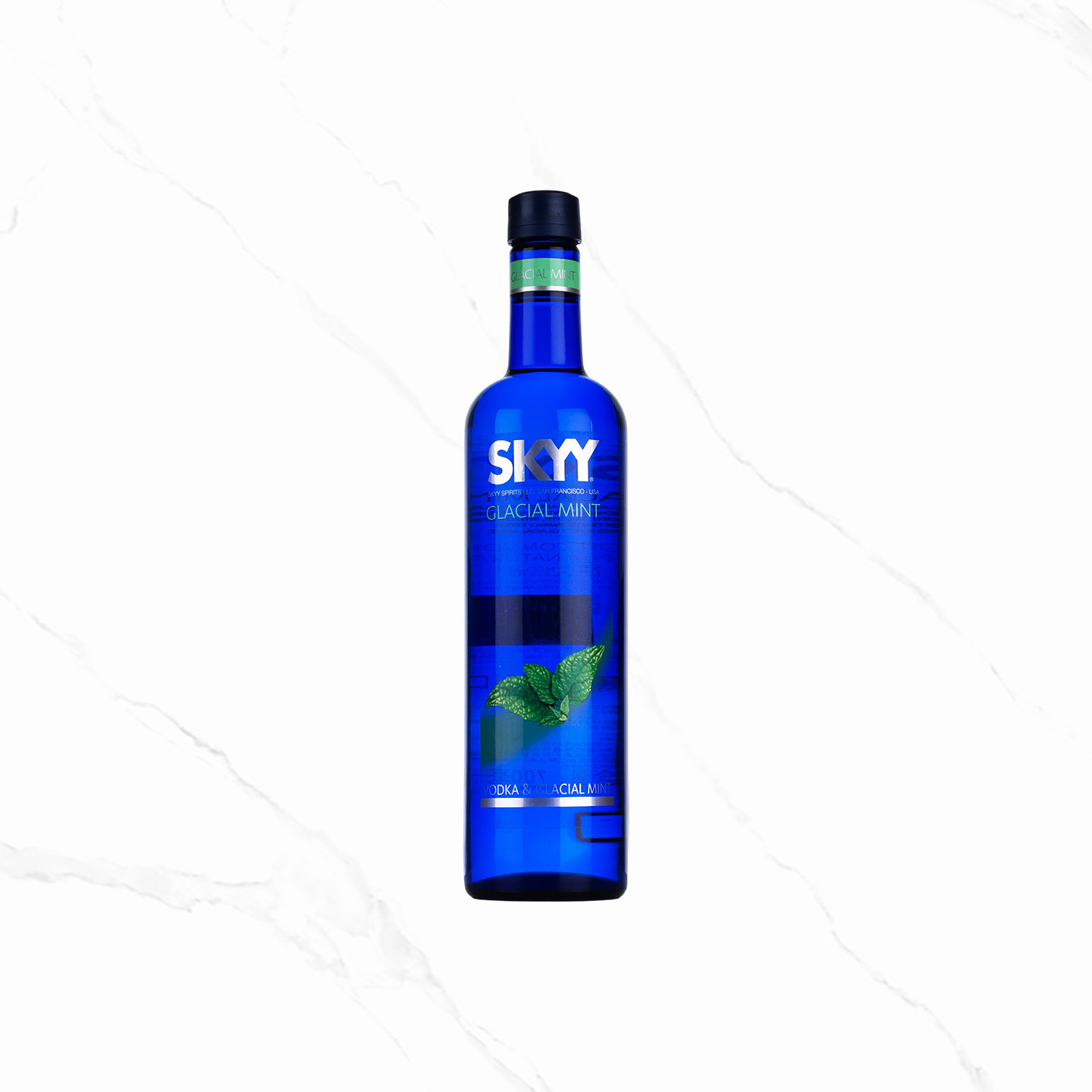 深蓝薄荷风味利口酒700ml洋酒原装进口伏特加力娇酒调鸡尾酒基酒
