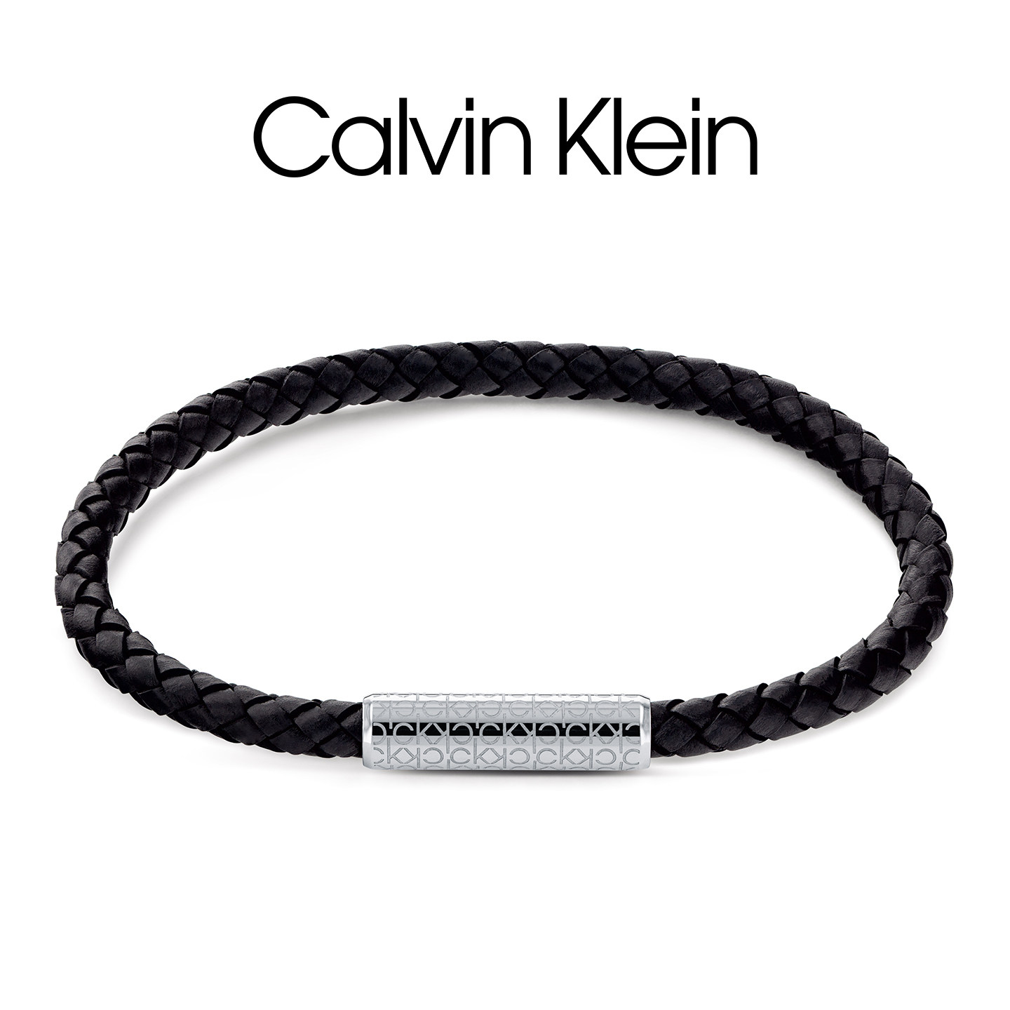 Calvin Klein CK手链男官方正品先锋老花皮手绳时尚百搭手环送礼