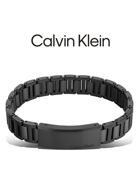 【25年夏秋新款】Calvin Klein官方正品型格系列精钢手链电镀黑