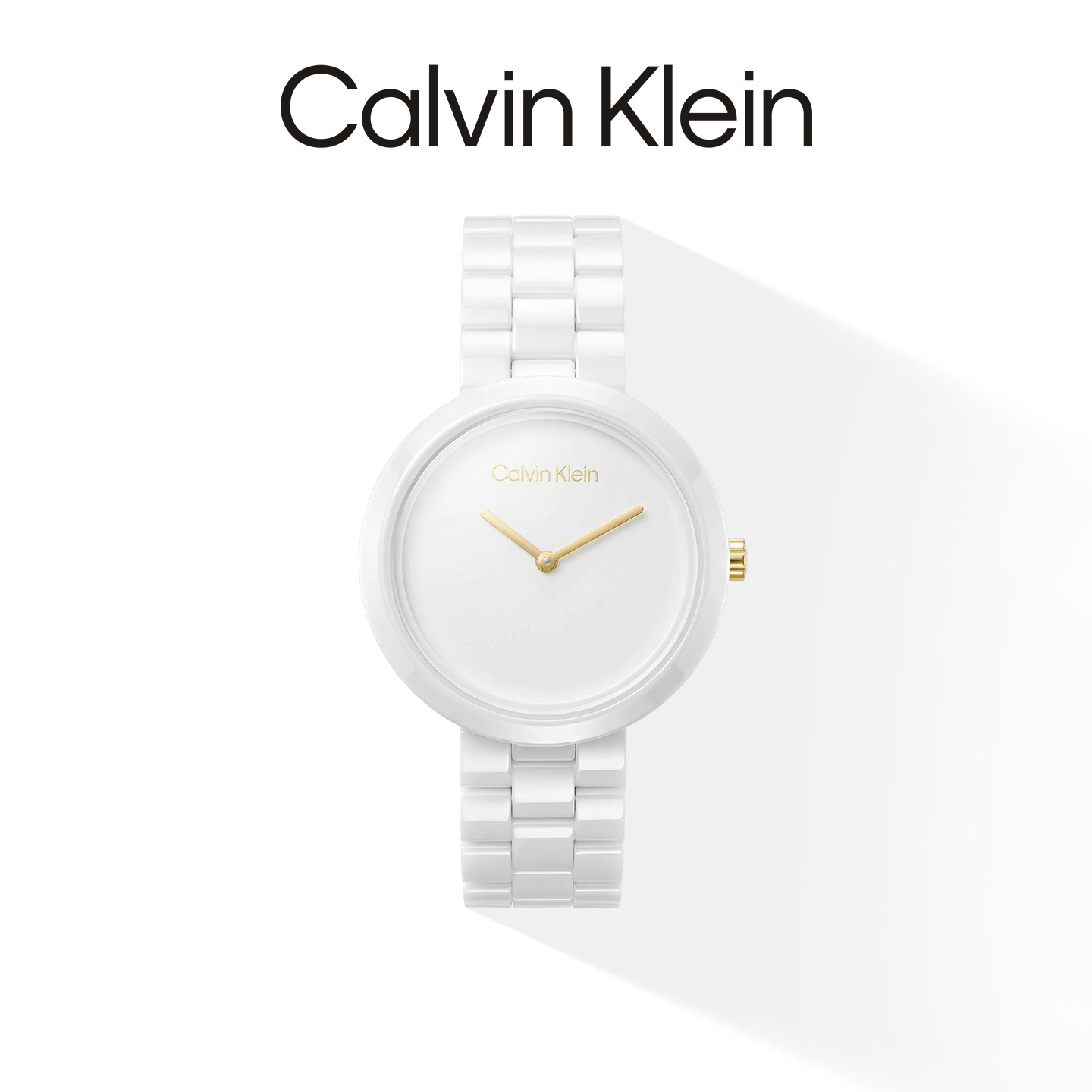 Calvin Klein凯文克莱女士CK陶瓷系列腕表个性时尚轻奢摩登潮流