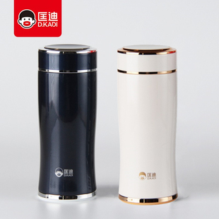 匡迪新款曲面保温杯男女情侣商务车载泡茶杯子便携小刻字定制水杯