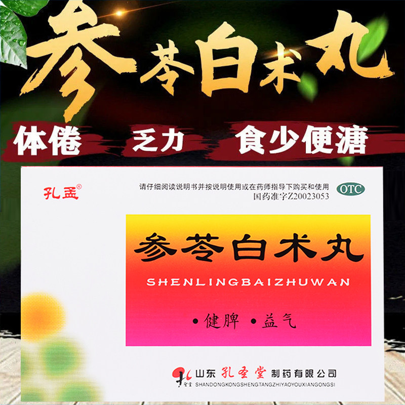 【孔孟】参苓白术丸6g*10袋/盒