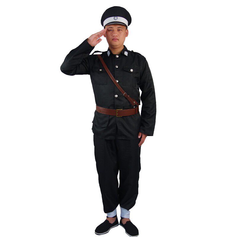 民国警察国军皇协军伪军二狗子特务皇协军年会小品舞台表演出服装