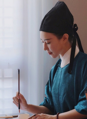 汉服帽子幞头首服成人儿童软式幞头明唐制圆领袍帽子配饰张飞帽