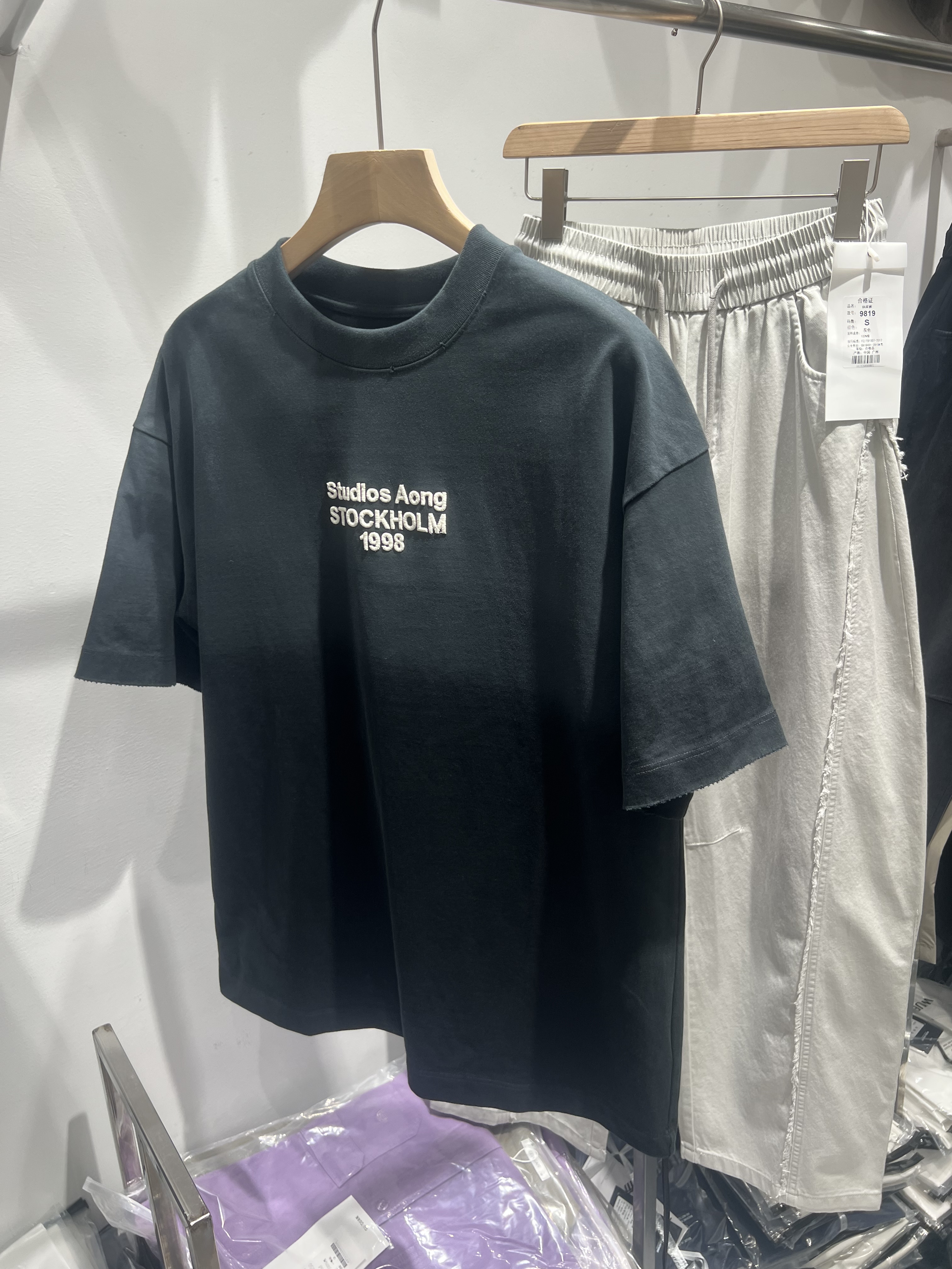 2026夏季新款男士短袖T恤圆领半袖上衣潮流重磅纯棉学生T恤帅气潮