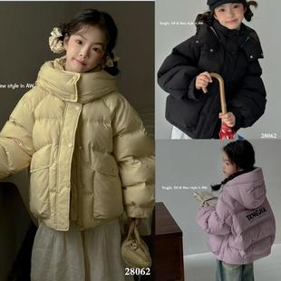 字母90绒羽绒服外套28062 女童中大童亲子款 瑭伽品牌童装 2024冬款