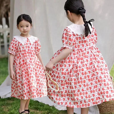 印花棉布裙牛哆哆2024夏款甜美