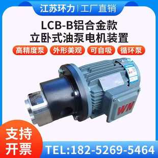 B2.5齿轮泵液压油泵电机组370W B10 550W润滑油泵电机组