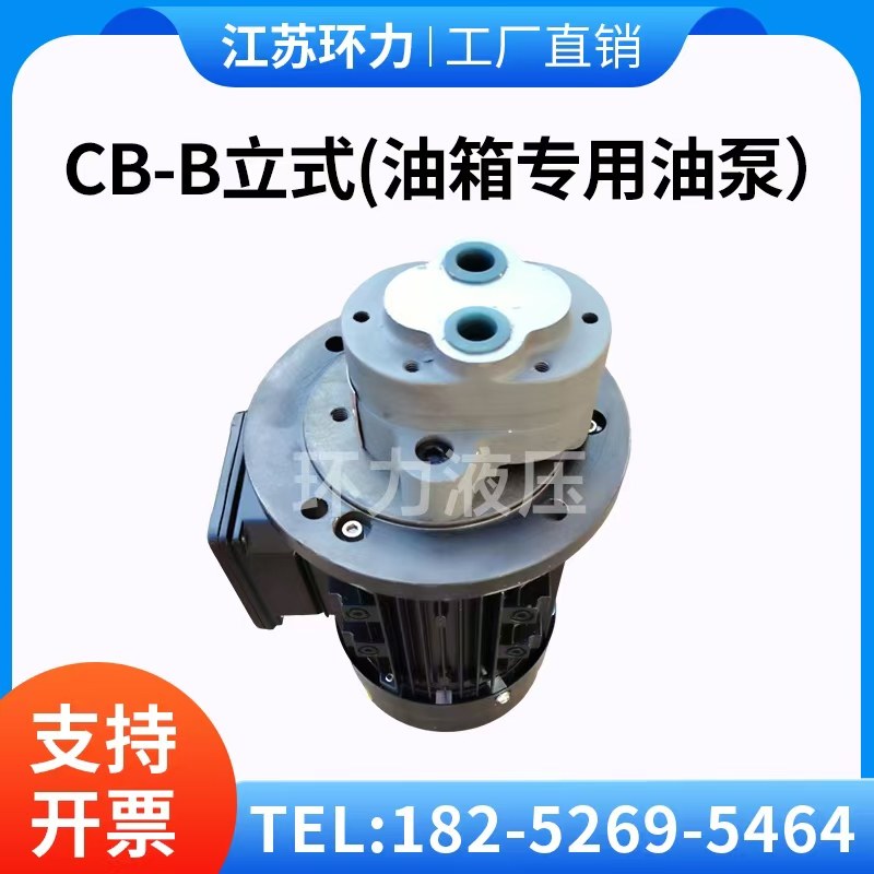 液压油泵电机CB-B2.5/4/6/10铝壳立式内轴380V齿轮泵  B5立式安装