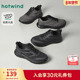 子黑色运动休闲鞋 热风男鞋 潮 男士 厚底增高跑步鞋 2026年春季 新款