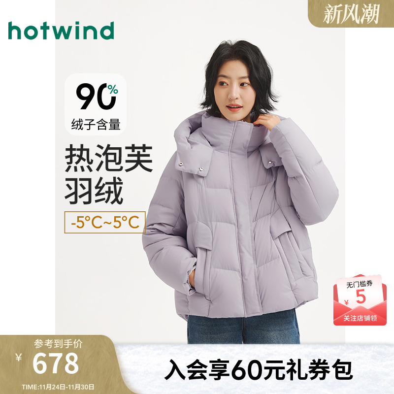 2025年冬季新款女士连帽羽绒服